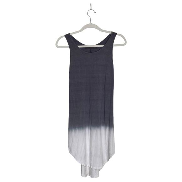 FEEL THE PIECE Gray Ombre Tank Dress Size XS Small Jersey Knit Dip Dye Casual - Picture 1 of 5
